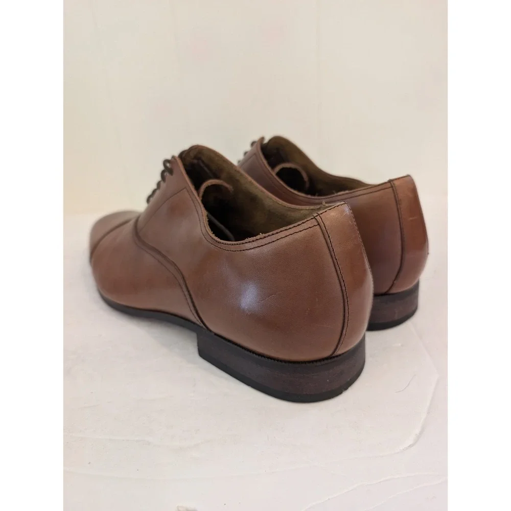 Florsheim Francisco Cognac Cap Toe Size 13D Leather Dress Shoes 11528-221 Mens